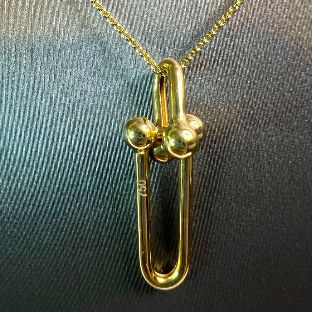 ✅Sold‼️Sale‼️18K Real Gold Hardware Pendant Only - Picture 1 of 3